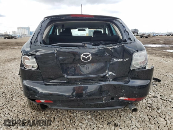 2010 Mazda CX-7 Sport with VIN JM3ER2W53A0337555, listed as a Copart auction lot 52317105 with 206,035 mi miles and Salvage Title. Bid and sale history available at DreamBid. Image 6.