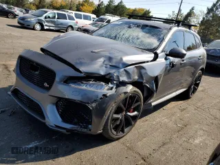 2019 Jaguar F-Pace SVR z VIN SADCZ2EE0KA607746, wystawiony jako Copart lot #74861764 z przebiegiem 40 900 mil mil oraz Szkoda całkowita • Salvage title. Historia ofert i sprzedaży dostępna na DreamBid. Obrazek 1.