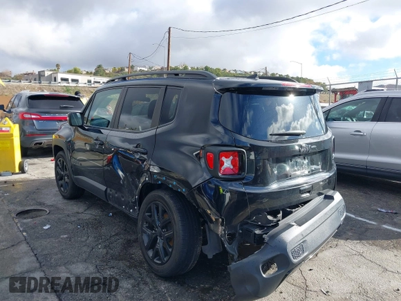 2018 Jeep Renegade Altitude with VIN ZACCJABB6JPH40341, listed as a IAAI auction lot 41582205 with 58,011 mi miles and . Bid and sale history available at DreamBid. Image 3.
