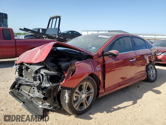 2019 Hyundai Sonata Sport with VIN 5NPE34AF0KH744386, listed as a Copart auction lot 52711795 with 77,987 mi miles and Salvage title. Bid and sale history available at DreamBid. Image 1.