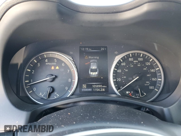 2018 Infiniti Q50 Luxe with VIN JN1EV7AR0JM433540, listed as a Copart auction lot 84282984 with 105,890 mi miles and Salvage Title. Bid and sale history available at carsss.com. Image 9.