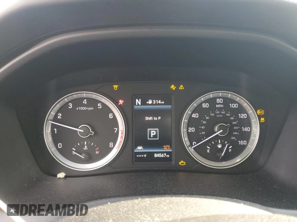 2018 Hyundai Sonata Limited with VIN 5NPE34AFXJH615165, listed as a Copart auction lot 83591704 with 84,567 mi miles and Salvage Title. Bid and sale history available at DreamBid. Image 9.