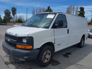 2005 Chevrolet Express Cargo Van with VIN 1GCHG35U651127686, listed as a IAAI auction lot 42028915 with 357,912 mi miles. Bid and sale history available at carsss.com. Image 6.