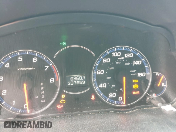 2006 Acura TSX with VIN JH4CL96886C000789, listed as a Copart auction lot 58255645 with 237,659 mi miles and Salvage title. Bid and sale history available at DreamBid. Image 9.