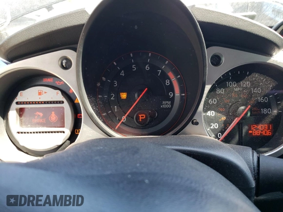 2009 Nissan 370Z Touring with VIN JN1AZ44EX9M407369, listed as a Copart auction lot 66755474 with 124,031 mi miles and Salvage Title. Bid and sale history available at carsss.com. Image 9.