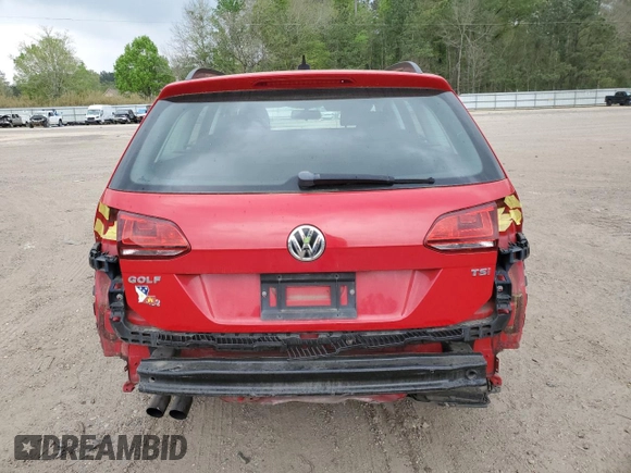 2017 Volkswagen Golf SportWagen S with VIN 3VWC17AU8HM504886, listed as a Copart auction lot 46871974 with 87,118 mi miles. Bid and sale history available at carsss.com. Image 6.