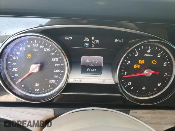 2018 Mercedes-Benz E-Class E 400 with VIN WDD1J6FB6JF049124, listed as a Copart auction lot 49257985 with 84,164 mi miles and Clean Title. Bid and sale history available at carsss.com. Image 9.
