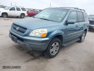 2005 Honda Pilot EX-L with RES with VIN 2HKYF18605H514327, listed as a IAAI auction lot 41563556 with 185,572 mi miles. Bid and sale history available at carsss.com. Image 2.