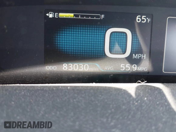 2020 Toyota Prius L Eco with VIN JTDKARFUXL3118354, listed as a IAAI auction lot 41991337 with 83,030 mi miles and . Bid and sale history available at DreamBid. Image 15.