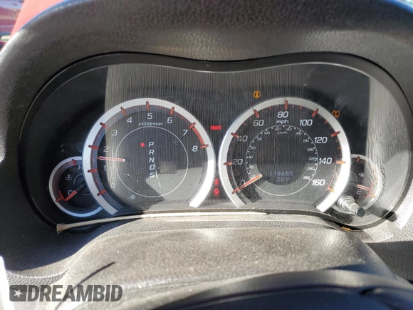 2012 Acura TSX Special Edition with VIN JH4CU2F84CC019890, listed as a Copart auction lot 49109235 with 119,655 mi miles and Salvage title. Bid and sale history available at DreamBid. Image 9.