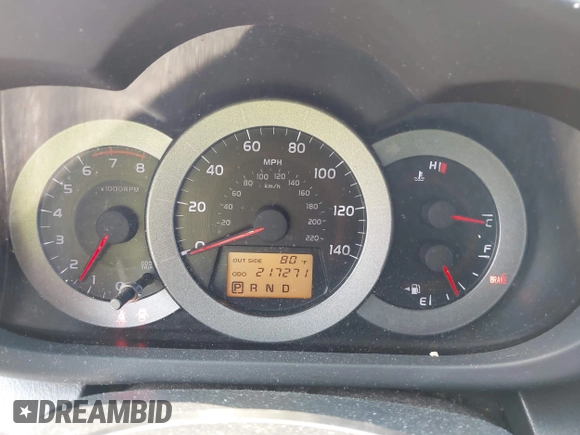 2008 Toyota RAV4 Sport with VIN JTMZD32V886075558, listed as a IAAI auction lot 41999352 with 217,271 mi miles and . Bid and sale history available at DreamBid. Image 7.
