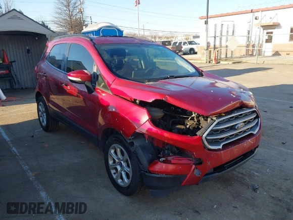 2021 Ford EcoSport SE with VIN MAJ3S2GE4MC439796, listed as a IAAI auction lot 41238032 with 59,028 mi miles and . Bid and sale history available at DreamBid. Image 1.