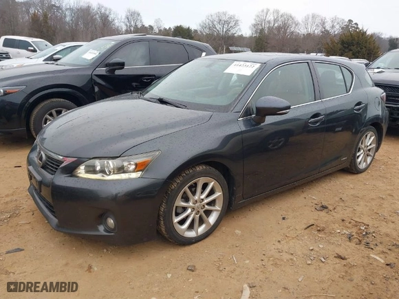 2011 Lexus CT 200h with VIN JTHKD5BH5B2003155, listed as a IAAI auction lot 41423122 with 289,052 mi miles. Bid and sale history available at carsss.com. Image 2.