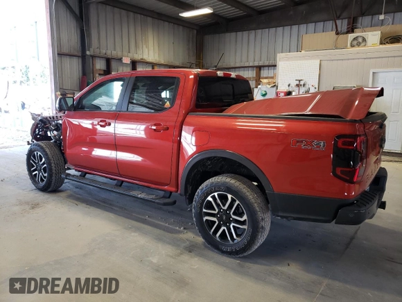 2024 Ford Ranger LARIAT with VIN 1FTER4KH6RLE15213, listed as a Copart auction lot 69852704 with 793 mi miles and Salvage Title. Bid and sale history available at carsss.com. Image 2.
