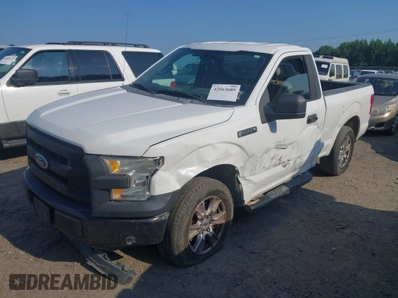 2016 Ford F-150 XL with VIN 1FTMF1C80GFB09055, listed as a IAAI auction lot 42563689 with 255,932 mi miles and . Bid and sale history available at DreamBid. Image 2.