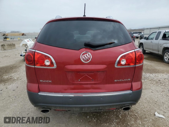 2012 Buick Enclave Leather with VIN 5GAKRCED0CJ175036, listed as a Copart auction lot 50135675 with 137,036 mi miles and Salvage Title. Bid and sale history available at carsss.com. Image 6.