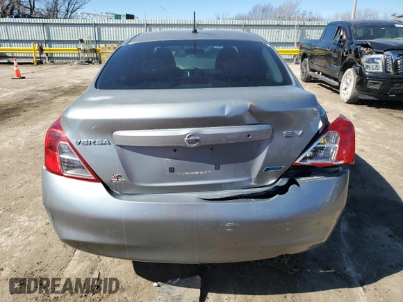 2012 Nissan Versa SV with VIN 3N1CN7AP8CL811607, listed as a Copart auction lot 45140385 with 136,413 mi miles and Salvage Title. Bid and sale history available at carsss.com. Image 6.