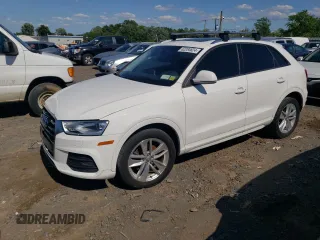 2017 Audi Q3 Premium with VIN WA1BCCFS0HR013861, listed as a Copart auction lot 62284624 with 107,934 mi miles and Salvage Title. Bid and sale history available at carsss.com. Image 1.