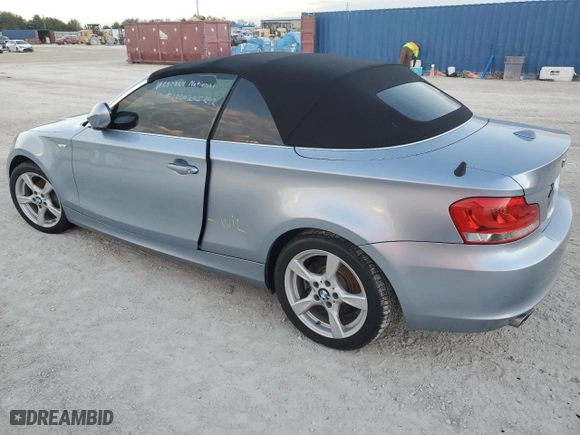 2013 BMW 1 Series 128i with VIN WBAUN1C54DVR01247, listed as a Copart auction lot 79449164 with 0 mi miles and Salvage Title. Bid and sale history available at carsss.com. Image 2.