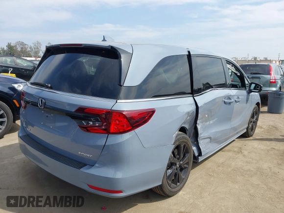 2023 Honda Odyssey Sport z VIN 5FNRL6H72PB031975, wystawiony jako IAAI lot #42047457 z przebiegiem 34 886 mil mil oraz . Historia ofert i sprzedaży dostępna na DreamBid. Obrazek 4.