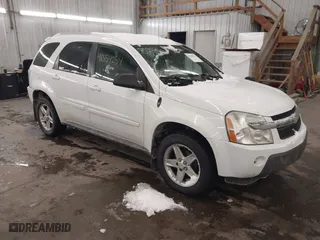 2005 Chevrolet Equinox LT with VIN 2CNDL73F056199255, listed as a IAAI auction lot 41554254 with 102,834 mi miles. Bid and sale history available at carsss.com. Image 1.