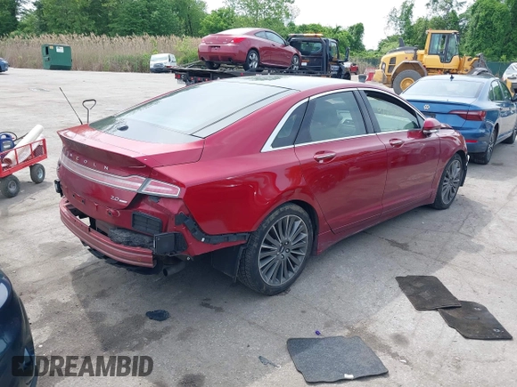 2014 Lincoln MKZ z VIN 3LN6L2G93ER802398, wystawiony jako IAAI lot #42205802 z przebiegiem 187 511 mil mil oraz . Historia ofert i sprzedaży dostępna na DreamBid. Obrazek 4.