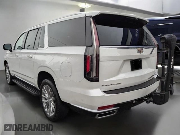 2021 Cadillac Escalade ESV Premium Luxury with VIN 1GYS4KKL7MR4240XX, listed as a Copart auction lot 49542675 with 43,637 mi miles and Clean title. Bid and sale history available at DreamBid. Image 3.