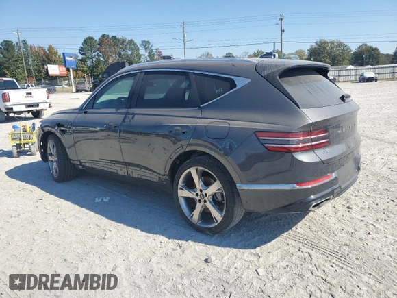 2023 Genesis GV80 z VIN KMUHBDSB0PU111862, wystawiony jako Copart lot #77570374 z przebiegiem 24 585 mil mil oraz Szkoda całkowita • Salvage title. Historia ofert i sprzedaży dostępna na DreamBid. Obrazek 2.