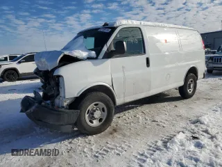 2023 Chevrolet Express Cargo with VIN 1GCWGAFP5P1180905, listed as a Copart auction lot 87729115 with Not provided miles and Non repairable. Bid and sale history available at DreamBid. Image 1.
