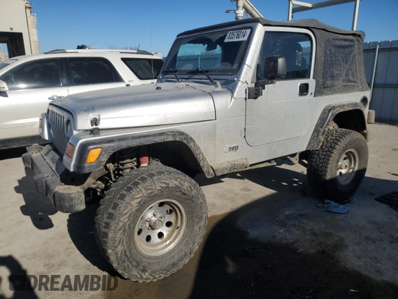 2003 Jeep Wrangler X with VIN 1J4FA39S63P304582, listed as a Copart auction lot 83576014 with 139,002 mi miles and Salvage Title. Bid and sale history available at carsss.com. Image 1.