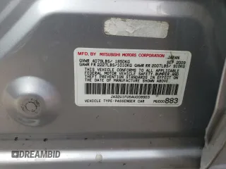 2010 Mitsubishi Lancer DE with VIN JA32U1FU6AU008903, listed as a Copart auction lot 86352974 with 96,645 mi miles and Salvage Title. Bid and sale history available at carsss.com. Image 12.