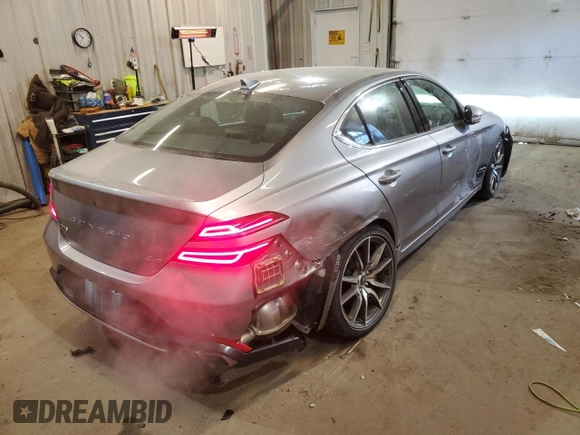2023 Genesis G70 2.0T with VIN KMTG34TA5PU131513, listed as a Copart auction lot 87874815 with 28,793 mi miles and Clean Title. Bid and sale history available at DreamBid. Image 3.