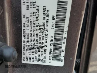 2013 Honda CR-V EX-L z VIN 5J6RM4H70DL066051, wystawiony jako Copart lot #60249495 z przebiegiem 329 205 mil mil oraz Szkoda całkowita • Salvage title. Historia ofert i sprzedaży dostępna na DreamBid. Obrazek 13.
