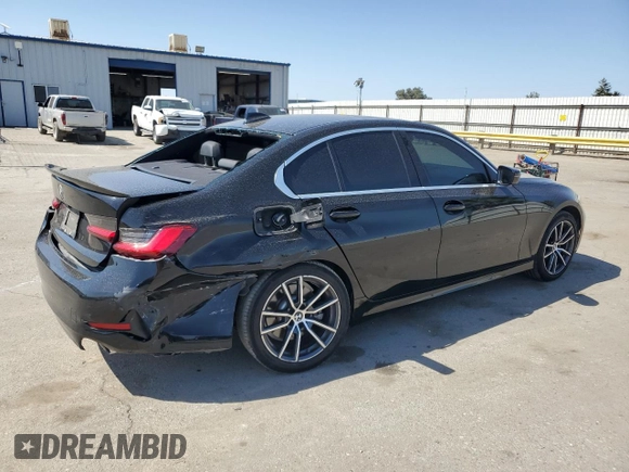 2020 BMW 3 Series 330i with VIN 3MW5R1J03L8B06045, listed as a Copart auction lot 55536645 with 105,080 mi miles and Salvage title. Bid and sale history available at DreamBid. Image 3.