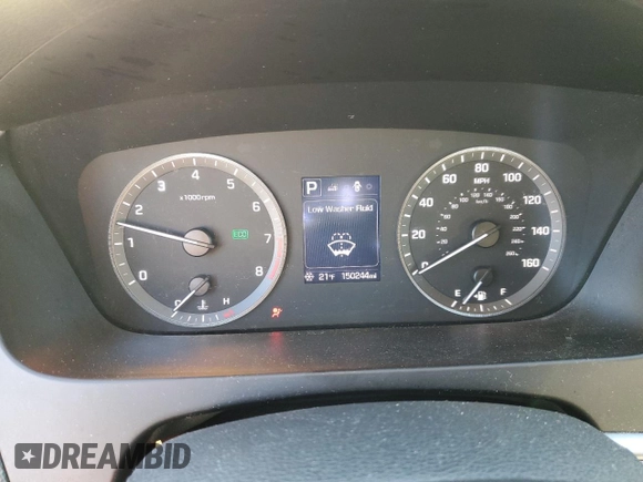 2017 Hyundai Sonata 2.4L with VIN 5NPE24AF2HH572793, listed as a Copart auction lot 46319855 with 150,244 mi miles and Salvage Title. Bid and sale history available at DreamBid. Image 9.