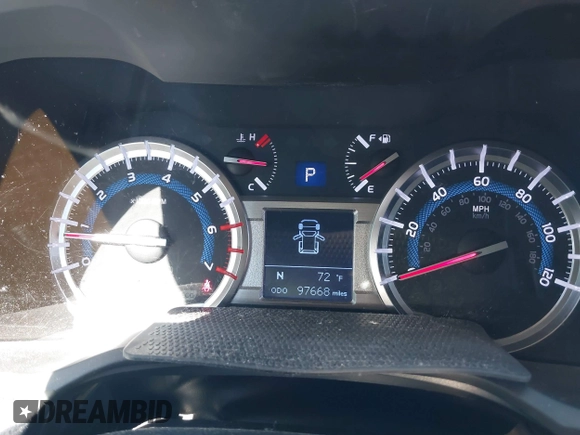 2018 Toyota 4Runner SR5 with VIN JTEBU5JR7J5499547, listed as a IAAI auction lot 41617120 with 97,668 mi miles. Bid and sale history available at carsss.com. Image 7.