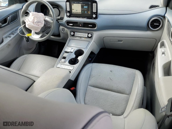 2019 Hyundai Kona Electric Ultimate with VIN KM8K53AG6KU022602, listed as a Copart auction lot 43669135 with 51,826 mi miles and Salvage Title. Bid and sale history available at carsss.com. Image 8.