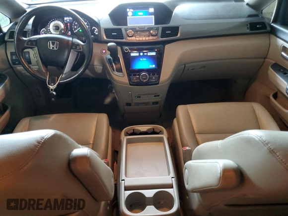2014 Honda Odyssey EX-L with VIN 5FNRL5H64EB030633, listed as a Copart auction lot 57848505 with 160,496 mi miles and Salvage title. Bid and sale history available at DreamBid. Image 8.