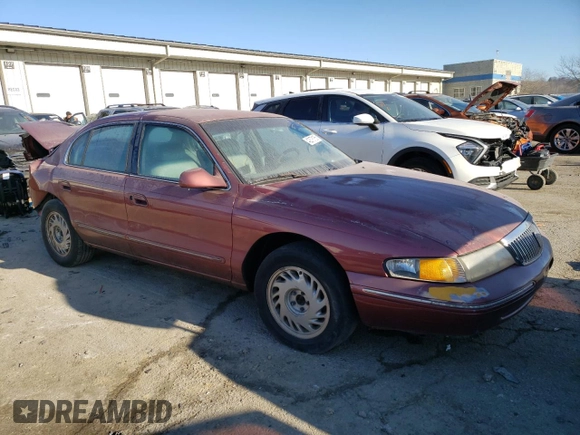 1995 Lincoln Continental with VIN 1LNLM97V6SY715789, listed as a Copart auction lot 42378165 with 0 mi miles and Salvage Title. Bid and sale history available at carsss.com. Image 4.