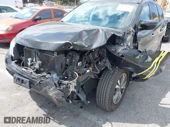 2017 Nissan Pathfinder SL with VIN 5N1DR2MN2HC635509, listed as a IAAI auction lot 41910907 with 83,459 mi miles and . Bid and sale history available at DreamBid. Image 6.