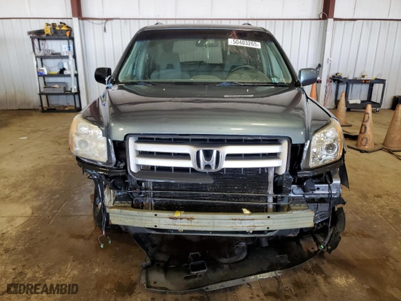 2008 Honda Pilot EX with VIN 5FNYF18408B032927, listed as a Copart auction lot 50403265 with 172,286 mi miles and Salvage Title. Bid and sale history available at carsss.com. Image 5.