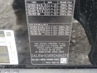 2024 Land Rover Discovery Metropolitan Edition with VIN SALRW4EU6R2494271, listed as a Copart auction lot 73015634 with 3,298 mi miles and Salvage Title. Bid and sale history available at carsss.com. Image 16.