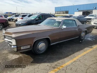 1968 Cadillac Eldorado z VIN H8253350, wystawiony jako Copart lot #77140814 z przebiegiem 89 242 mil mil oraz Czysty tytuł • Clean title. Historia ofert i sprzedaży dostępna na DreamBid. Obrazek 1.