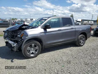 2024 Honda Ridgeline TrailSport with VIN 5FPYK3F61RB030107, listed as a Copart auction lot 56229145 with 15,138 mi miles and Salvage title. Bid and sale history available at DreamBid. Image 1.