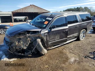 2018 GMC Yukon XL SLT with VIN 1GKS1GKC1JR148326, listed as a Copart auction lot 88996785 with 0 mi miles and Salvage Title. Bid and sale history available at carsss.com. Image 1.
