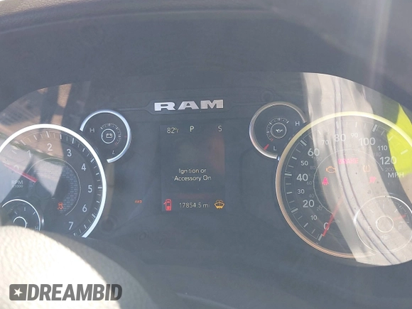 2024 Ram 2500 Big Horn with VIN 3C6UR5DJ3RG366512, listed as a IAAI auction lot 42509617 with 17,854 mi miles and . Bid and sale history available at DreamBid. Image 7.