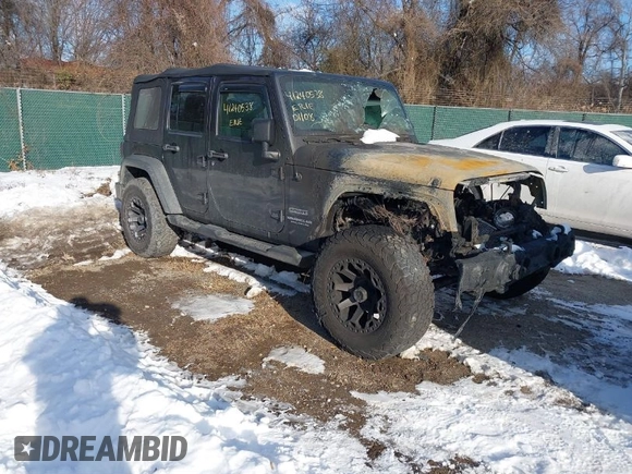 2017 Jeep Wrangler Unlimited Sport with VIN 1C4BJWDG7HL645433, listed as a IAAI auction lot 41240538 with 132,100 mi miles. Bid and sale history available at carsss.com. Image 1.