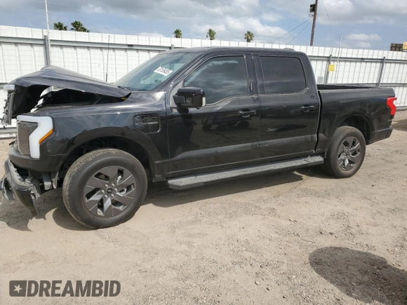 2022 Ford F-150 Lightning Pro with VIN 1FTVW1EL7NWG05344, listed as a Copart auction lot 53165455 with 29,756 mi miles and Salvage title. Bid and sale history available at DreamBid. Image 1.