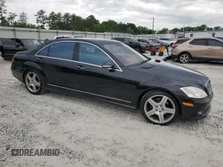 2007 Mercedes-Benz S 550 with VIN WDDNG71X47A121193, listed as a Copart auction lot 54193185 with 233,090 mi miles and Salvage Title. Bid and sale history available at DreamBid. Image 4.