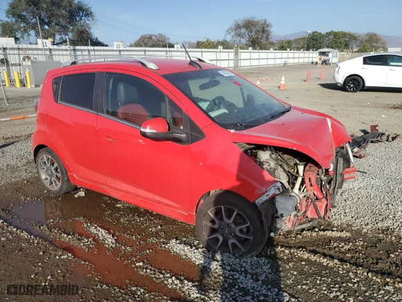 2015 Chevrolet Spark LT with VIN KL8CF6S96FC718047, listed as a Copart auction lot 46292005 with 0 mi miles and Salvage Title. Bid and sale history available at carsss.com. Image 4.